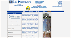 Desktop Screenshot of eurodisinfestazioni.it